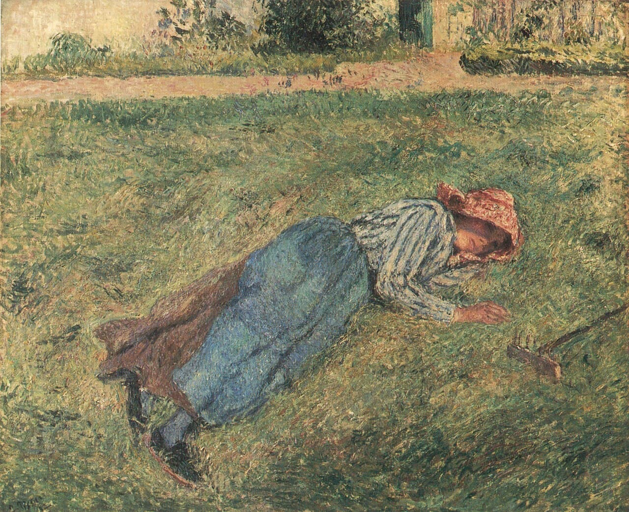 Personne au repos allongée